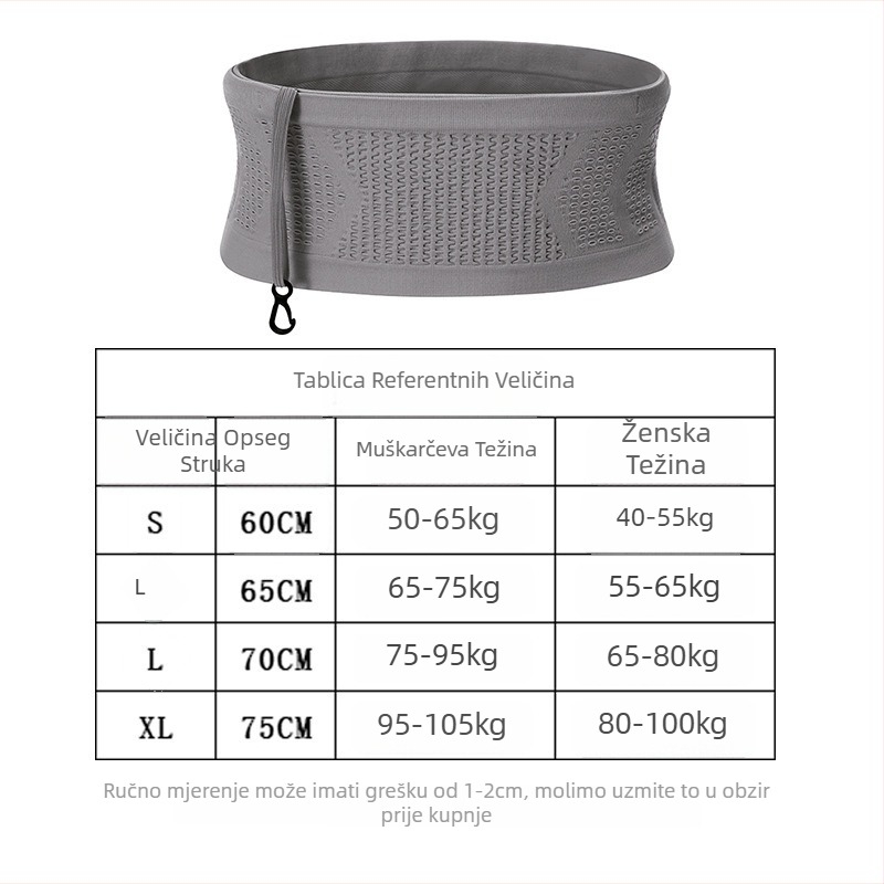Sportska torbica za pojas, najlon, prozračna, otporna na habanje, unisex