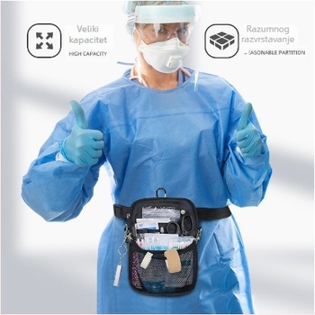 Torba preko ramena za medicinske sestre, Oxford tkanina, proširiva kapacitet, sportska torba, vanjski sportovi, Zima 2019