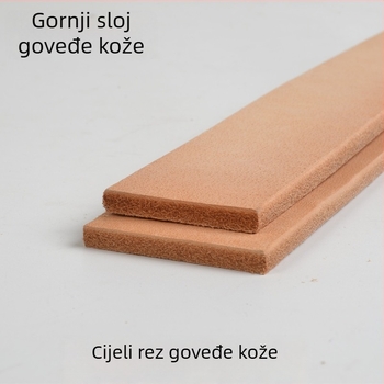 Kožna traka za pojas, prvi sloj teleće kože, bakrena spona s pinom, biljna obrada, podrijetlo Jiangsu
