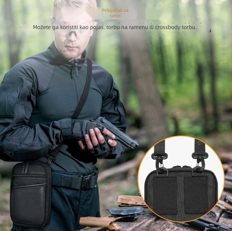 Torba za pištolj — ultra lagan dizajn, PU materijal, unisex, za sport na otvorenom, street fashion stil