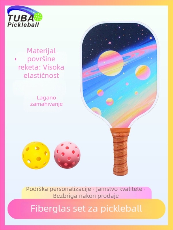 Tu Bao set pickleball reketa od vlaknastog stakla, težina 235±8 g