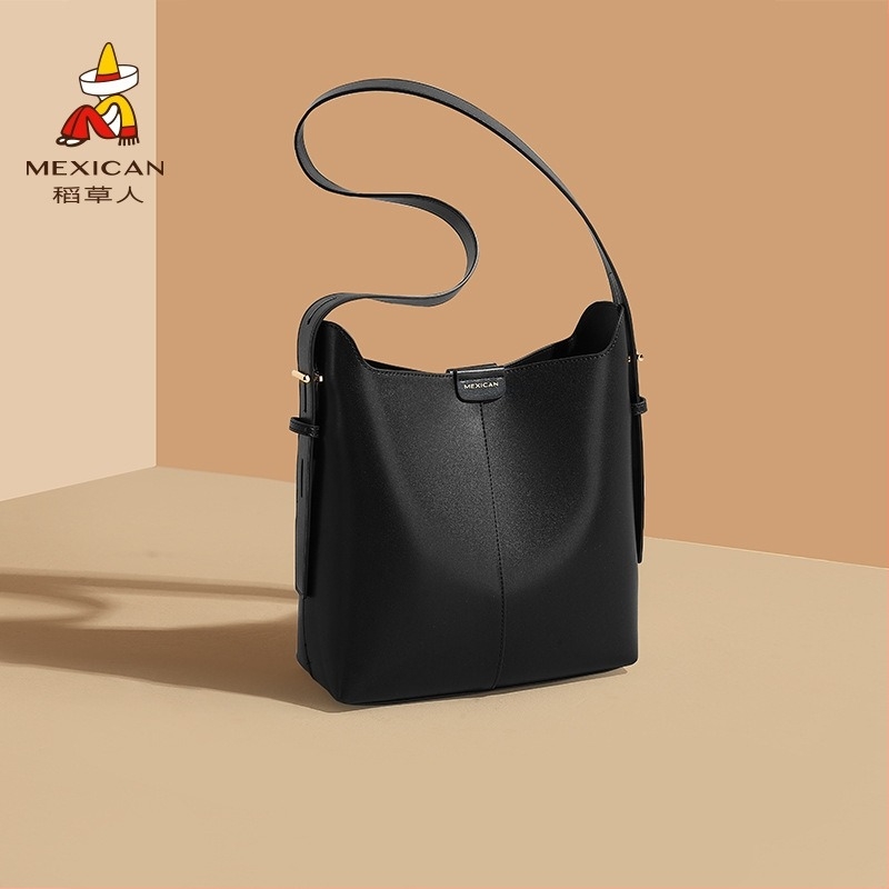 Bucket bag PU Veliki kapacitet Street fashion Zima 2024