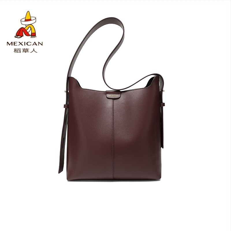 Bucket bag PU Veliki kapacitet Street fashion Zima 2024
