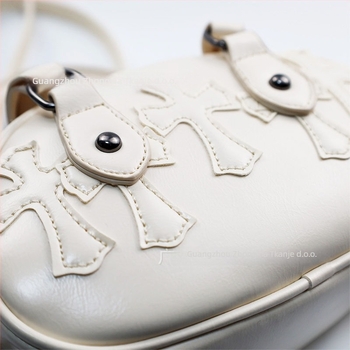 PU crossbody torbica s Fresh and Sweet stilom, Cloud Pack trendom, vodoravni kvadratni oblik, zatvaranje zip zatvaračem