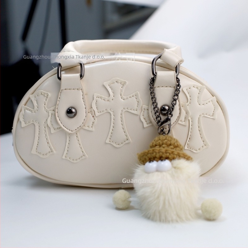 PU crossbody torbica s Fresh and Sweet stilom, Cloud Pack trendom, vodoravni kvadratni oblik, zatvaranje zip zatvaračem