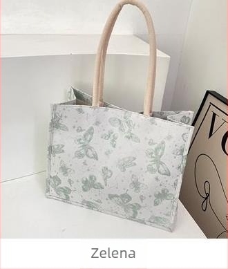 Torba Tote, gradski stil street fashion, najlonski materijal, vodoravni kvadratni oblik, magnetsko zatvaranje