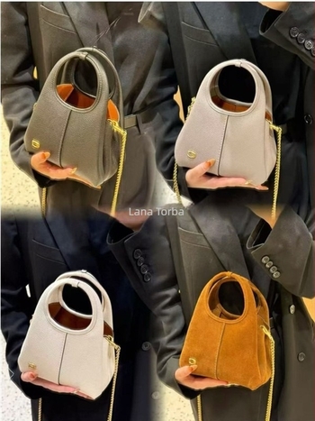 25 jesen–zima Lana19 košarasta torba: ručna torba, preko ramena, crossbody, bucket s lancem — vintage stil
