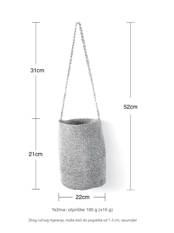 Ženska bucket torba u urbanom stilu, okruglog oblika, poliester, podstava poliester, otvoreni vrh