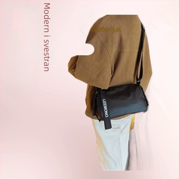 Unisex crossbody torba od Oxford platna, horizontalnog kvadratnog oblika, zatvaranje na zip, unutarnja džep sa zipom