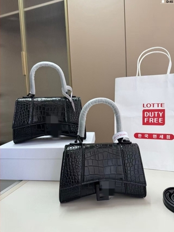 Torba s uzorkom krokodila i oblikom pijeska — za rame ili crossbody, ženska torba