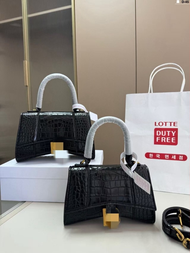 Torba s uzorkom krokodila i oblikom pijeska — za rame ili crossbody, ženska torba