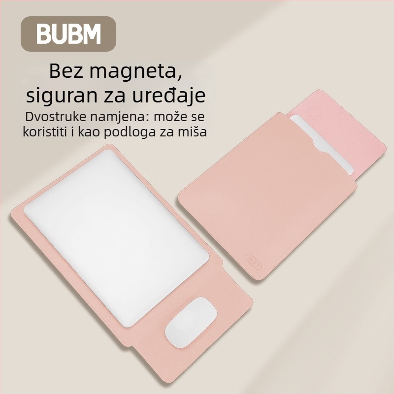 PU kožna futrola za laptop, vodootporna i otporna na habanje, zatvoren otvor, unutarnja pretinac za računalo, podstava od sintetičke kože