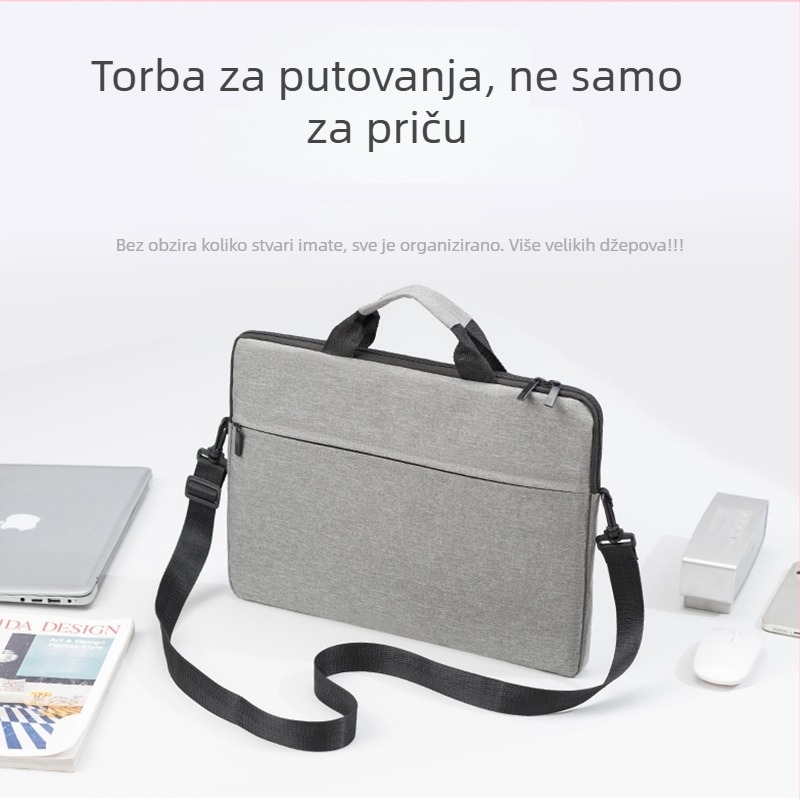 Ultra-tanka torba za laptop s Oxford materijalom, podstava od poliester, za nošenje preko ramena