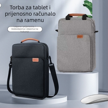 Torba za prijenosno računalo - vodootporna i otporna na habanje, poliester, unisex, s naramenicom