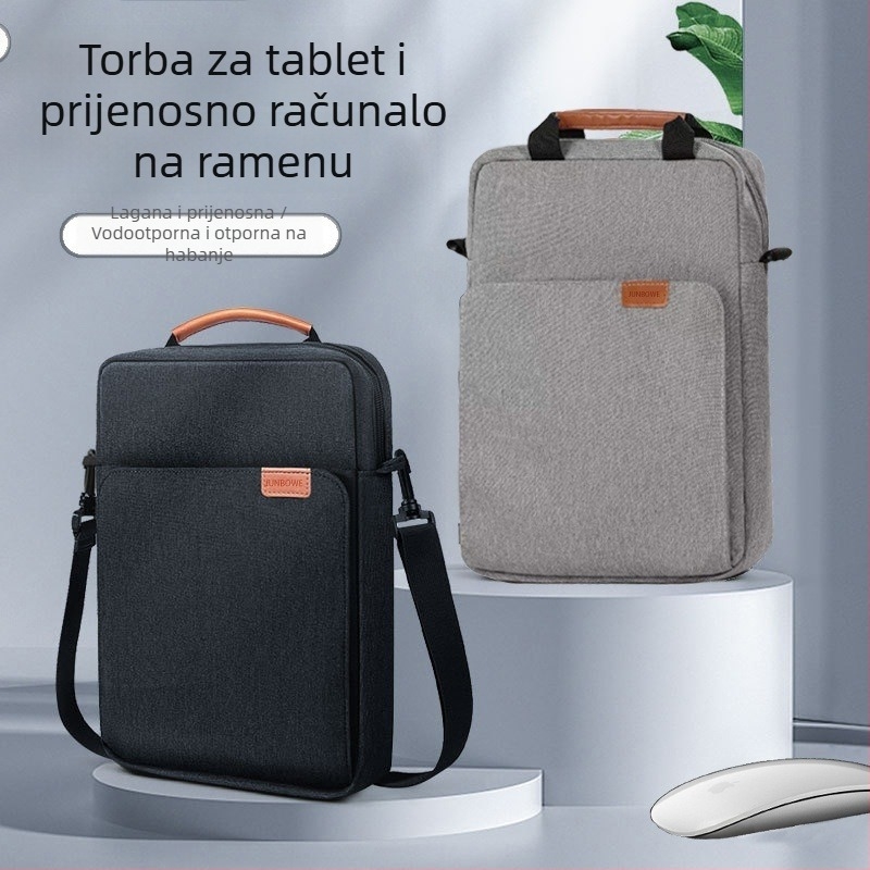 Torba za prijenosno računalo - vodootporna i otporna na habanje, poliester, unisex, s naramenicom
