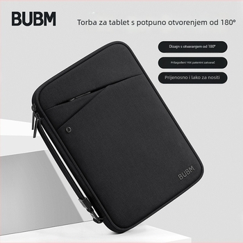 Futrola za tablet – vodootporna, prozračna, višestruka namjena; Oxford platno, zatvarač, mek držač, stil clutch, gradski minimalizam
