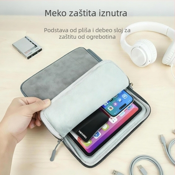Torba za tablet iPad Mini | vodootporna, ultralakа, otporna na habanje, zaštita od zemljotresa | Materijal: poliester; Wzor: jednobojni; Kompatibilno s Apple i Huawei tabletima