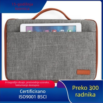 Ultra-tanka torba za laptop, vodootporna i prozračna, od Oxford tkanine; zatvaranje na zip; ručka za nošenje; pogodna za poslovnu svakodnevicu