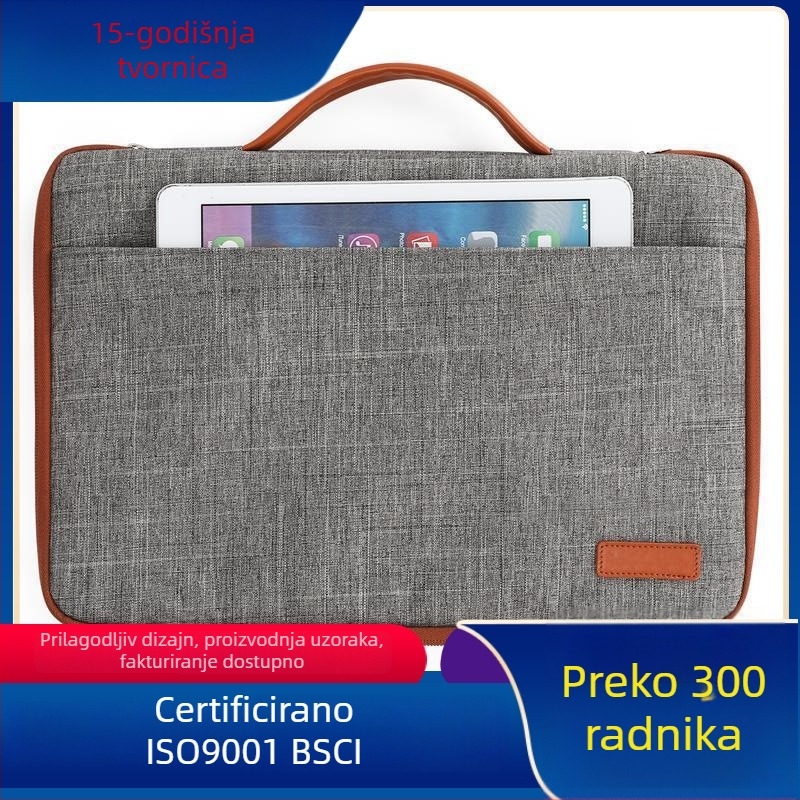 Ultra-tanka torba za laptop, vodootporna i prozračna, od Oxford tkanine; zatvaranje na zip; ručka za nošenje; pogodna za poslovnu svakodnevicu