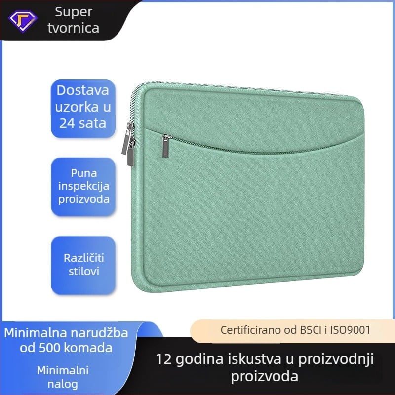 Torbica za tablet od Oxford materijala, vodootporna, s fleeceom u unutrašnjosti, zatvarač, meka ručka