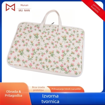 Torba za laptop od diving materijala s mekom ručkom, otporna na habanje, zatvaranje na zip, unutarnji pretinci za kartice, za poslovna putovanja, proljeće 2021, MN Mn-446