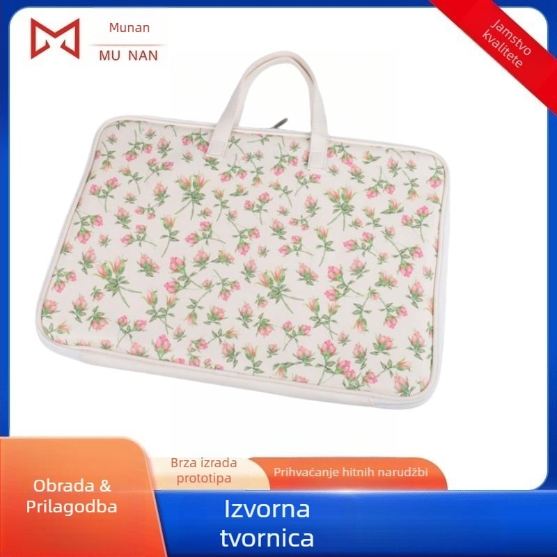 Torba za laptop od diving materijala s mekom ručkom, otporna na habanje, zatvaranje na zip, unutarnji pretinci za kartice, za poslovna putovanja, proljeće 2021, MN Mn-446