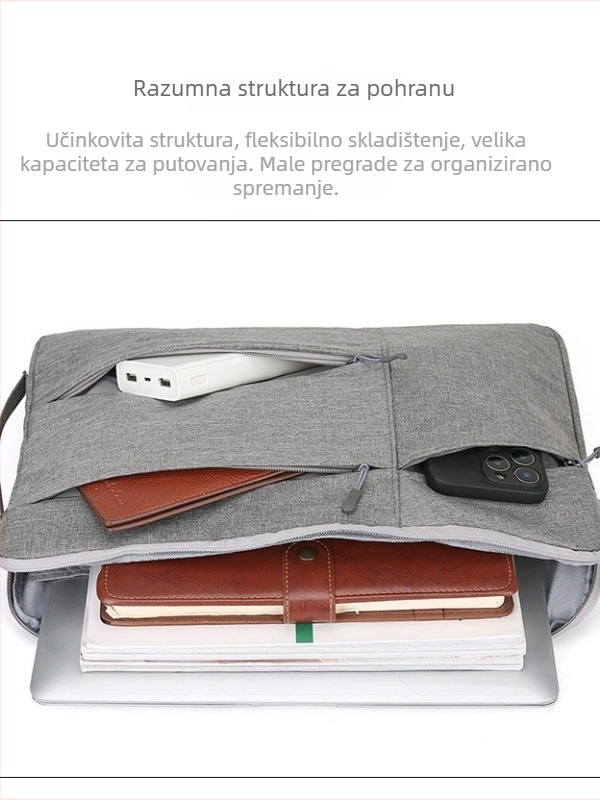 Zaštitna torbica za notebook/tablet – Oxford tkanina, otporna na habanje i udare, podstava od poliestera i pamuka, gradski minimalistički stil, jednostavan uzorak