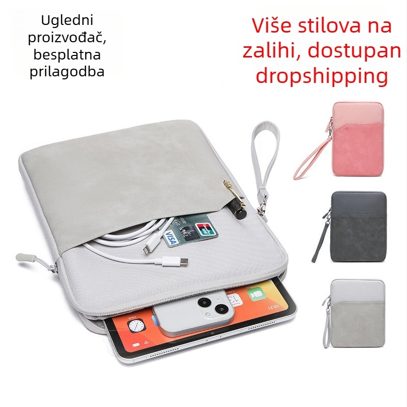 Torba za tablet iPad 7,9–13 inča, prijenosna futrola s najlonskom podstavom, vanjski poliesterski materijal, unisex street style
