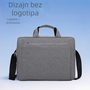 Torba za prijenosno računalo Dell Asus – zatvarač, poliester, vodootporna konstrukcija, unutarnji džepovi za računalo i ID karticu, poslovni stil