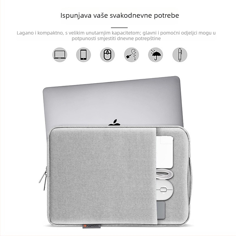 Univerzalna navlaka za tablet i prijenosno računalo, poliestersko tijelo i podstava od poliestera, prozračna, vodootporna, otporna na habanje, lagana