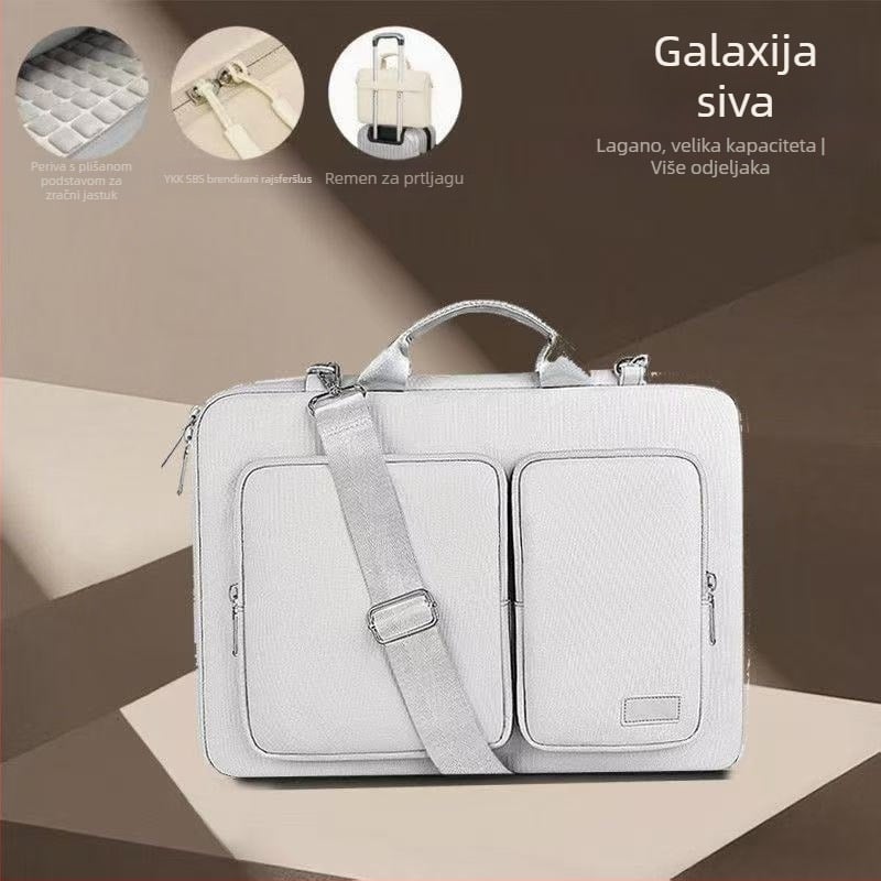 PU torba za laptop, vodootporna, zaštita od krađe, protiseizmička zaštita, smanjuje teret, unisex, za putovanja
