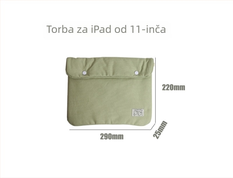 Platnena torba za prijenosno računalo, unisex, minimalistička i lagana, s velikim kapacitetom i podstavom od platna