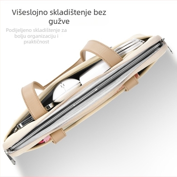 Prijenosna torba za laptop, vodootporna i otporna na udarce, pogodna za 16-inčne prijenosnike i poslovne tablete Apple i Huawei, torba za svakodnevno putovanje