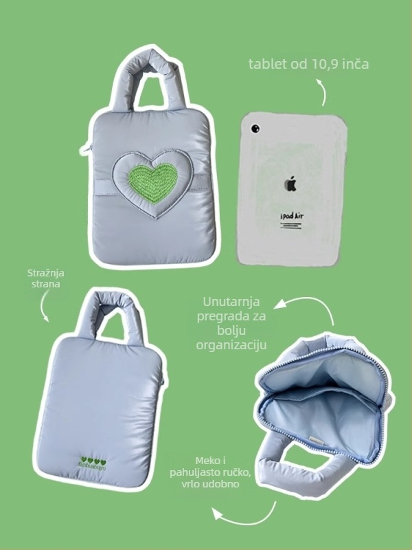 Torba za tablet za žene – vodootporna, ultra lagana, vanjski tekstil, geometrijski uzorak, proljeće 2025