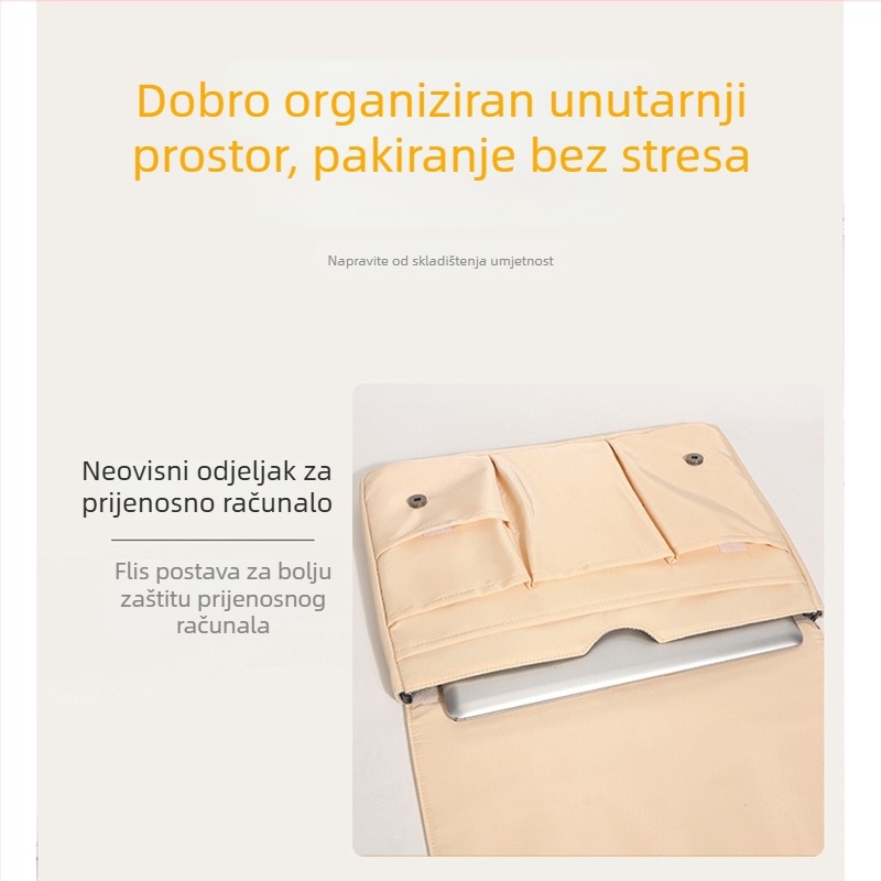 Torba za tablet s mogućnošću tiskanja logotipa, torba za prijenosno računalo 15 inča, vodootporna, izuzetno lagana, Oxford tkanina