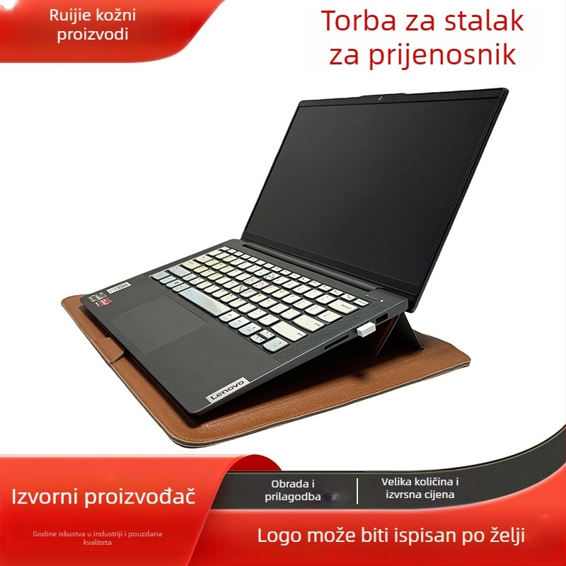 Torba za prijenosno računalo sa stalkom, PU materijal, otporna na habanje, Ljeto 2024, RJ brend