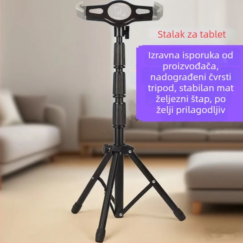 Podni stativ s tri LED lampe za osvjetljenje, termometrom i velikim držačem za tablet (Model JYX536, 1,2 kg)