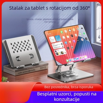 Držač za tablet J50 – metalni, 360° rotacija, prilagodljiv, kompatibilan s modelima iPad/iPhone, težina 495 g
