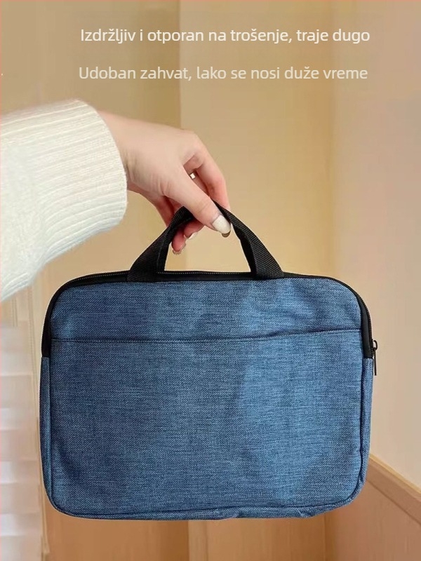 Jednostavna prijenosna torbica za tablet (Materijal: Platno; Podstava: Platno; Funkcija: Za pohranu; Spol: Unisex)