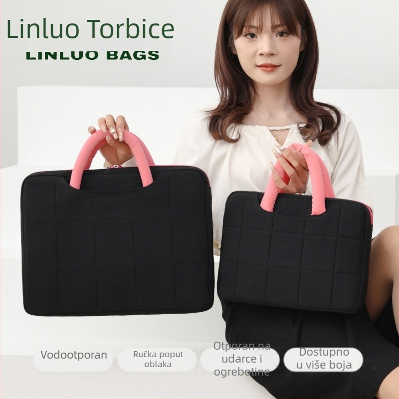 Linluo torba za laptop — prozračna, poliester, PU podstava, zimsko izdanje 2025