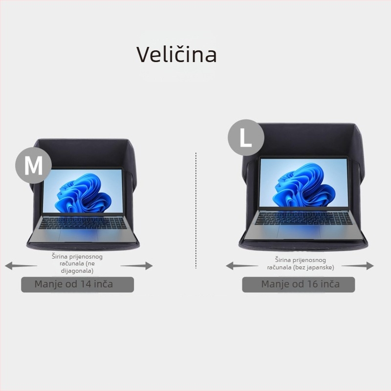 Vanjska zaštita privatnosti za prijenosno računalo — sklopiva, prijenosna torba za laptop, prozračna i vodootporna, Oxford tkanina, ljeto 2025, gradski jednostavan stil, podstava od poliestera