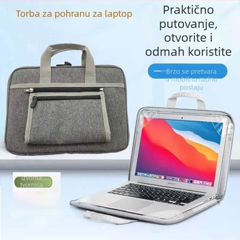 Torba za prijenosno računalo za putovanja – vodootporna, otporna na habanje Oxford tkanina, podstava od najlona