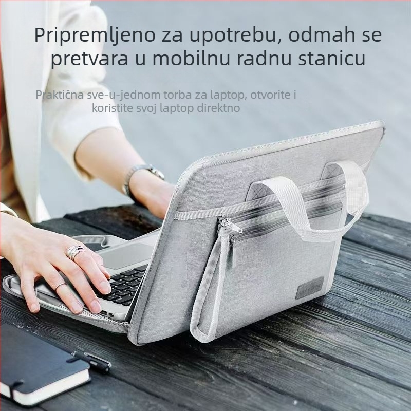 Torba za prijenosno računalo za putovanja – vodootporna, otporna na habanje Oxford tkanina, podstava od najlona