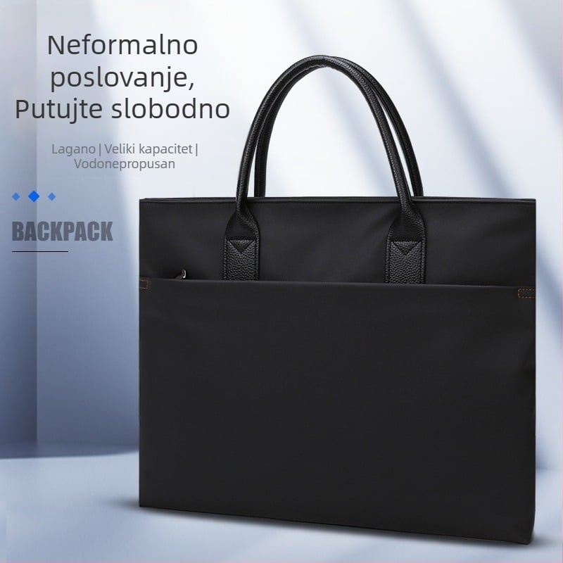 Small poslovna aktovka, Oxford platna, otporna na habanje, jednobojni uzorak, za poslovna putovanja