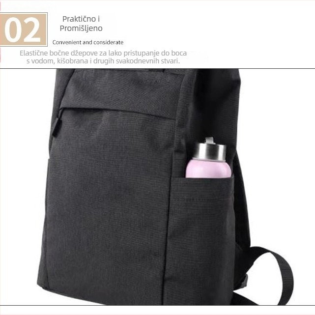 Unisex ruksak za svakodnevni commuting, kapacitet 20–35 L, pogodan za 15-inčni prijenosnik, vlakno od poliamida, sustav naramenica s zračnim jastukom, dizajn smanjenja opterećenja