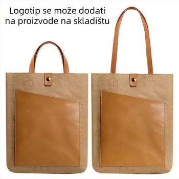 BIGAO Torba za laptop od Kraft papira – vodootporna, otporna na habanje, poliester podstava, gradski jednostavan stil