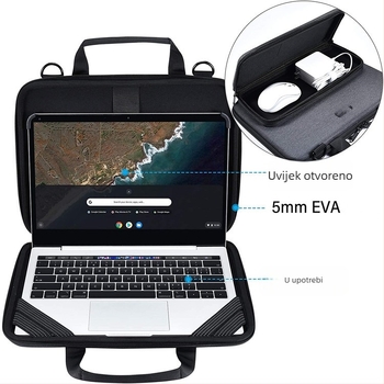EVA torba za laptop - prozračna, vodootporna, otporna na habanje, otporna na udarce, lagana