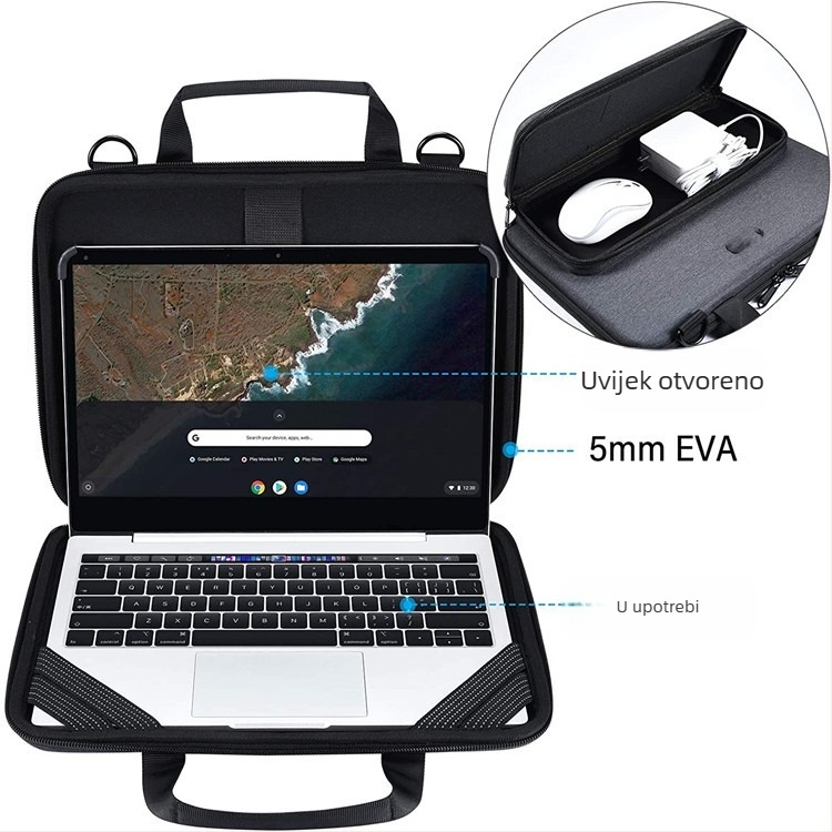 EVA torba za laptop - prozračna, vodootporna, otporna na habanje, otporna na udarce, lagana