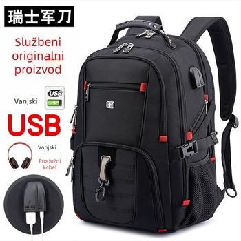 KINGSGEAR ruksak za 16-inčni prijenosno računalo, velika kapaciteta, poslovna putovanja, Oxford materijal, unisex, 36–55 L, protiv krađe, zakrivljeni naramenici, jednobojan