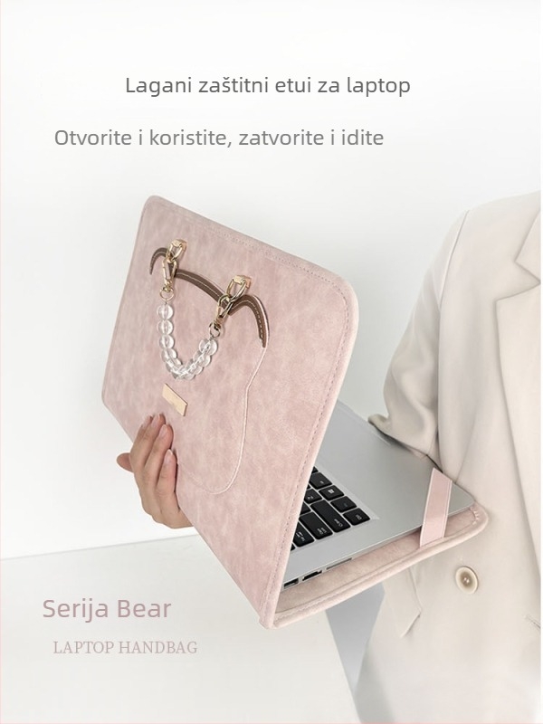 Univerzalna futrola za laptop, vodootporan PU materijal, proljeće 2025, unisex